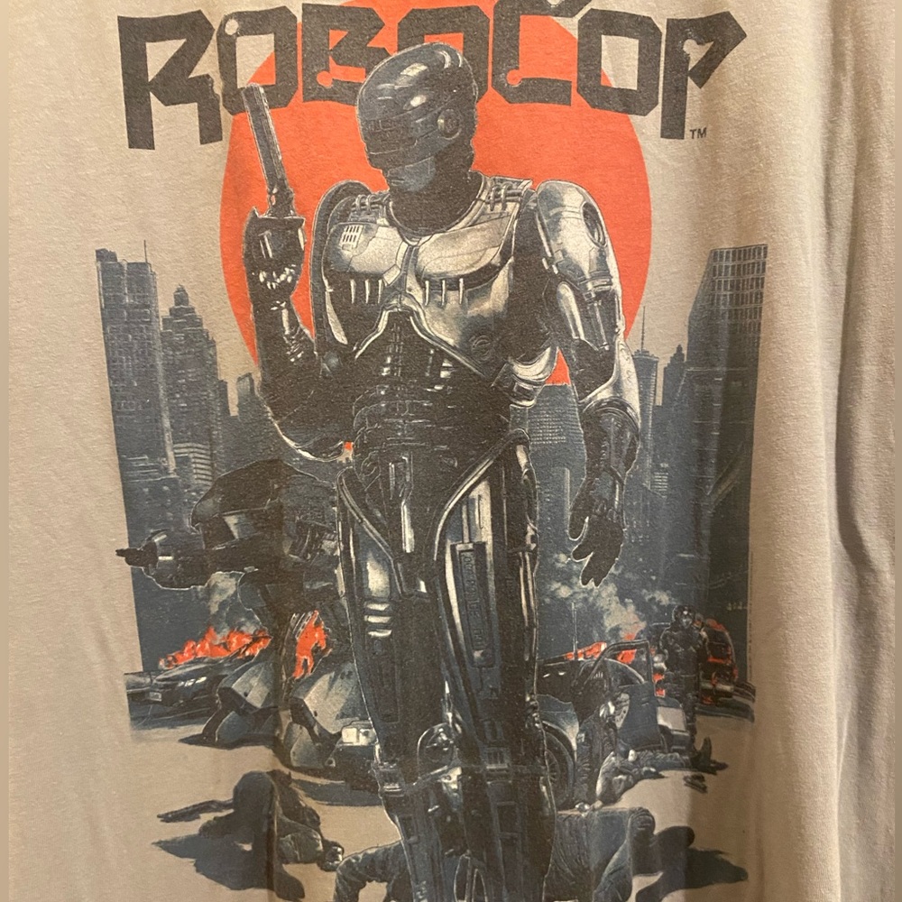 Robocop Movie Tee Retro Lootcrate Grey